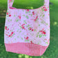 Red & Pink Patchwork Quilted Adjustable Tote Bag