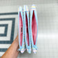 Vintage Quilted Flat Pouch Beach Stripes