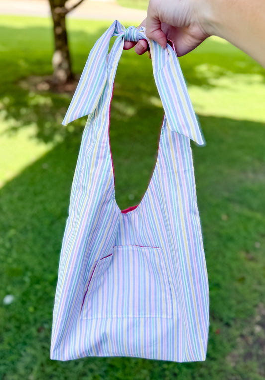 Gigi Large Slouchy Bag Beach Stripes