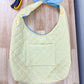 Gigi Quilted Slouchy Bag Yellow Checkered