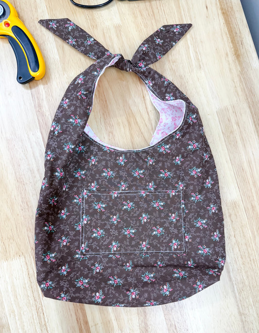 Gigi Slouchy Bag Small Brown Pink Floral