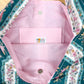 Nana Adjustable Tote Bag Green Pink Victorian
