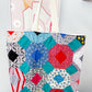 Charlotte Jumbo Quilted Tote Vintage Octagon 1