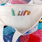 Charlotte Jumbo Quilted Tote Vintage Octagon 1