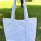 Ditsy Blue Sunflower Memaw Pocket Tote Bag 1 (Medium)