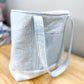 Ditsy Blue Sunflower Memaw Pocket Tote Bag 1 (Medium)