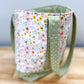 Sage Bow Floral Memaw Pocket Tote Bag 1 (Medium)