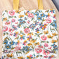 Cottage Wildflower Vintage Charlotte Quilted Tote Bag