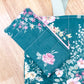 Cottage Green Vintage Quilted Flat Pouch