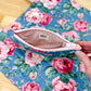 Cottage Rose Vintage Quilted Flat Pouch