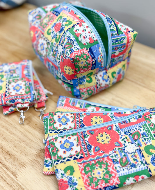 Cottage Patchwork Quilted Accessories