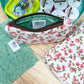 Chocolate Strawberries Vintage Quilted Keychain Wallet