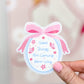 Good Things Are Coming Pink Bow Sticker