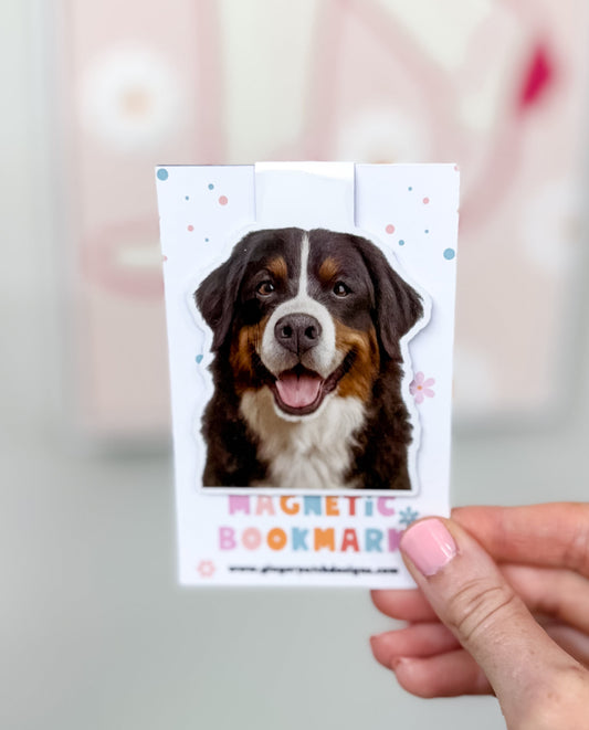 Bernese Mountain Dog Magnetic Bookmark