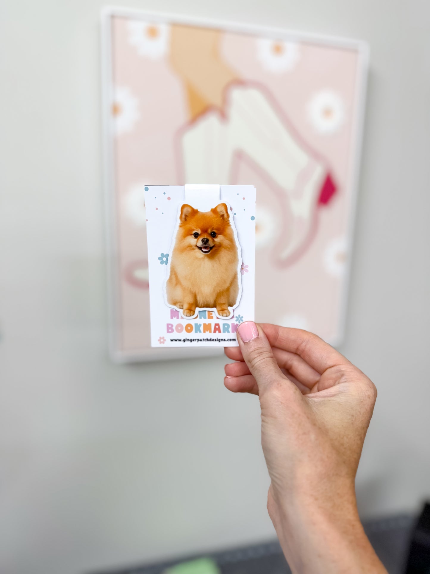 Pomeranian Magnetic Bookmark