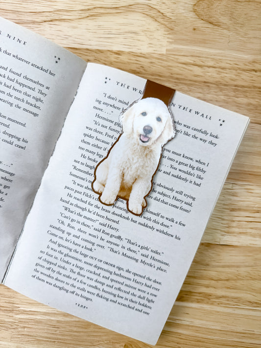 Cream Labradoodle Magnetic Bookmark