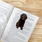 Black Labradoodle Magnetic Bookmark