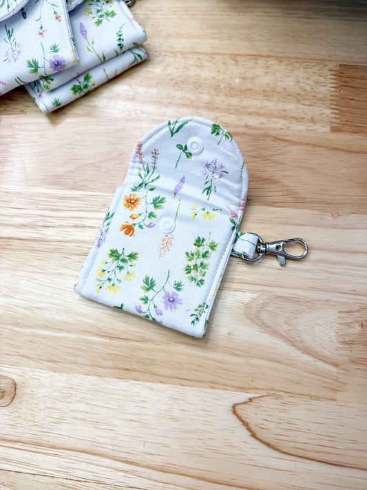 Boho Wildflower AirPods Case Keychain