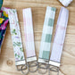 Boho Fabric Quilted Keychain