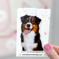 Black Tri-Color Aussie Magnetic Bookmark