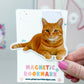 Orange Tabby Cat Magnetic Bookmark