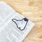 White Cat Magnetic Bookmark