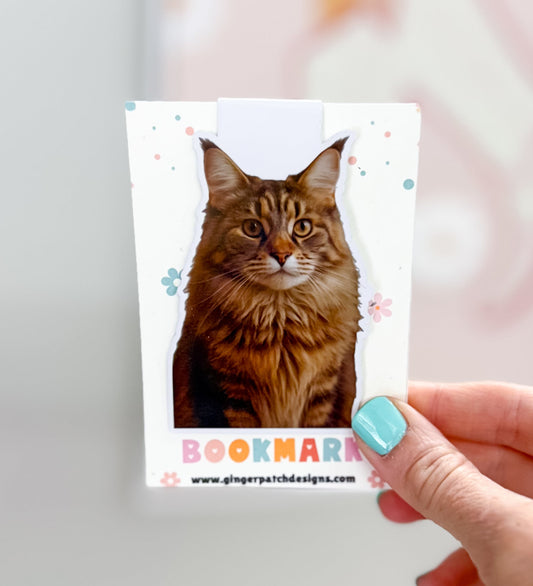 Maine Coon Cat Magnetic Bookmark