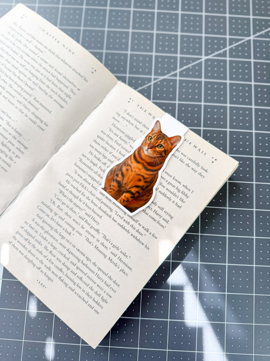 Bengal Cat Magnetic Bookmark