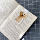 White Poodle Magnetic Bookmark