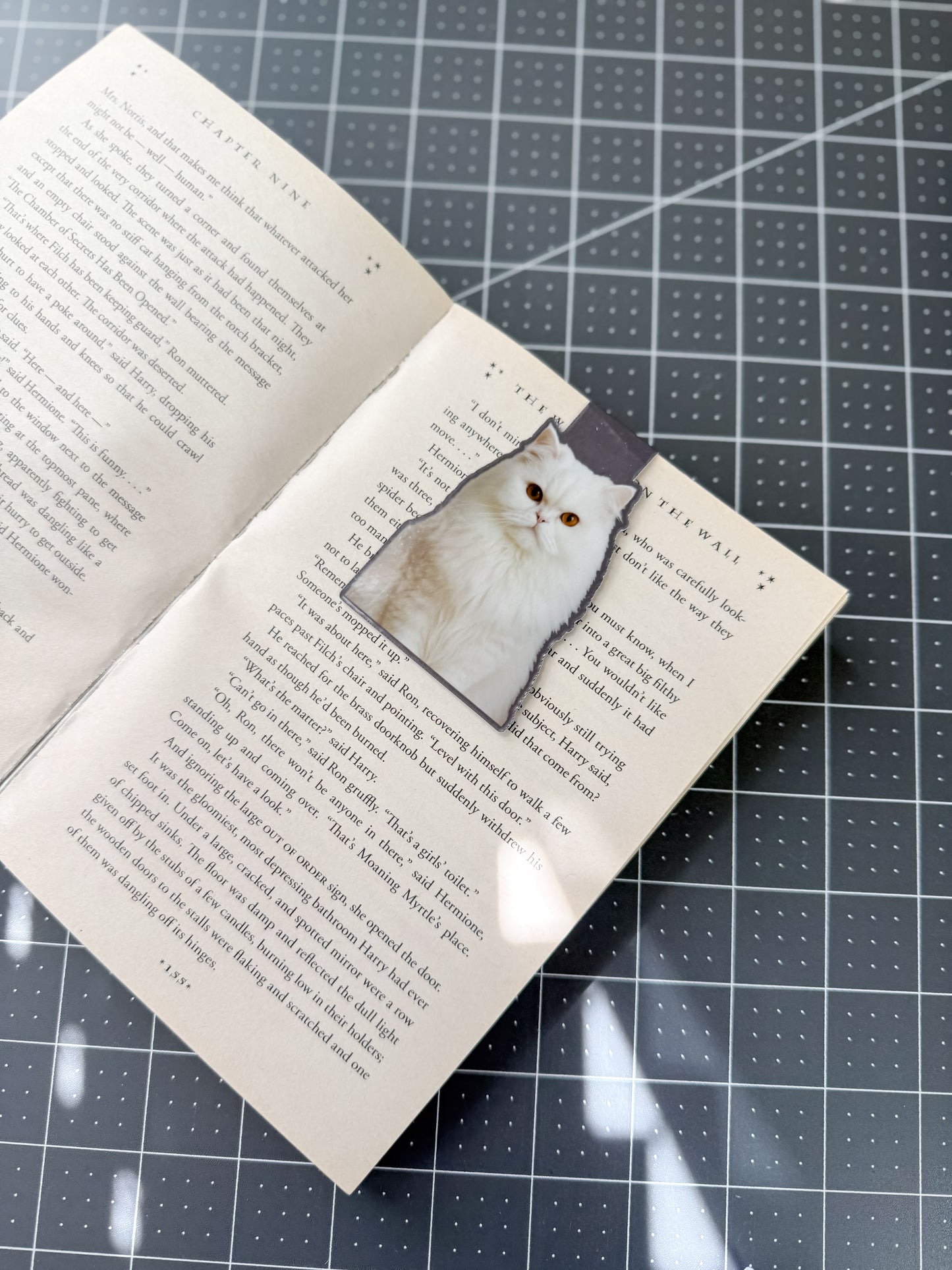 White Persian Cat Magnetic Bookmark