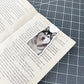 Black & White Husky Magnetic Bookmark