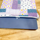 Purple Cottage Patchwork Quilted Laptop Bag
