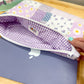 Purple Cottage Patchwork Quilted Laptop Bag