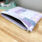 Purple Cottage Patchwork Quilted Laptop Bag