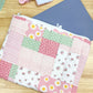 Pink Cottage Patchwork Quilted Laptop Bag