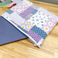 Purple Cottage Patchwork Quilted Laptop Bag