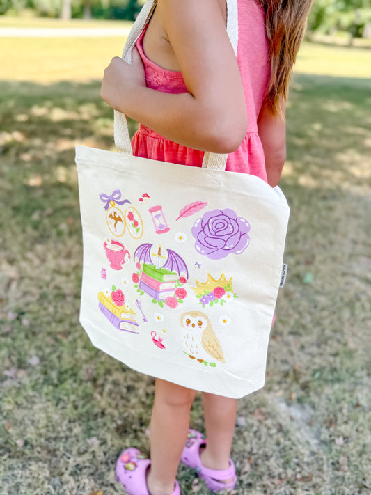 Whimsical Fantasy Fiction Canvas Tote Bag