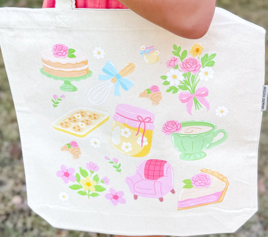 Whimsical Baking Canvas Tote Bag