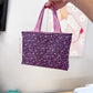 Quilted Book Sleeve w/Handles Plum Purple