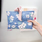 Quilted Book Sleeve w/Bow Tie Closure