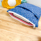 Zippered Quilted Book Sleeve Fall Blue