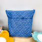 Zippered Quilted Book Sleeve Fall Blue