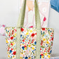 Fall Wildflowers Memaw Medium Pocket Tote Bag