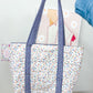 Navy Ditsy Floral Hazel Quilted Tote Bag