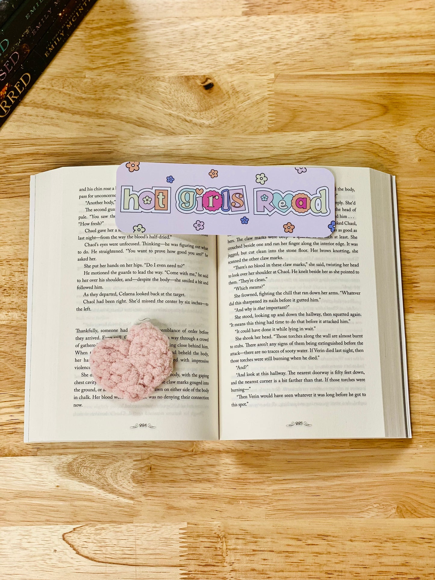 Hot Girls Read Bookmark, Purple Daisy Bookmark, Cute Girlie Bookmark