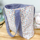Navy Ditsy Floral Hazel Quilted Tote Bag