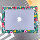 Quilted Laptop Bag Green Retro Mushroom