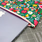 Quilted Laptop Bag Green Retro Mushroom
