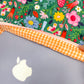 Quilted Laptop Bag Green Retro Mushroom