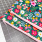 Quilted Laptop Bag Green Retro Mushroom